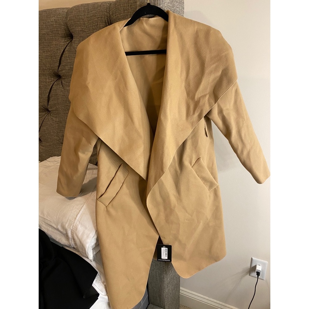 Camel Waterfall Coat